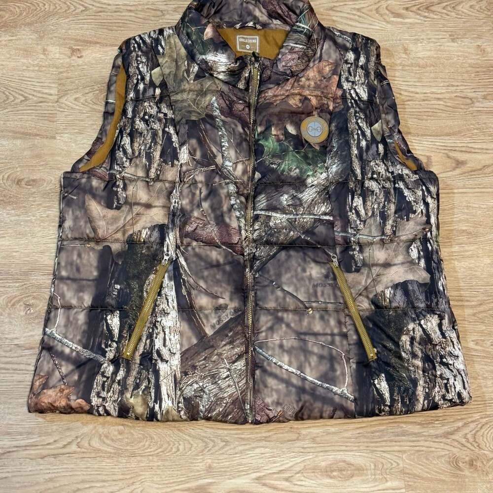 Girls with Guns Camo Brown Hunting Vest Full Zip 3XL